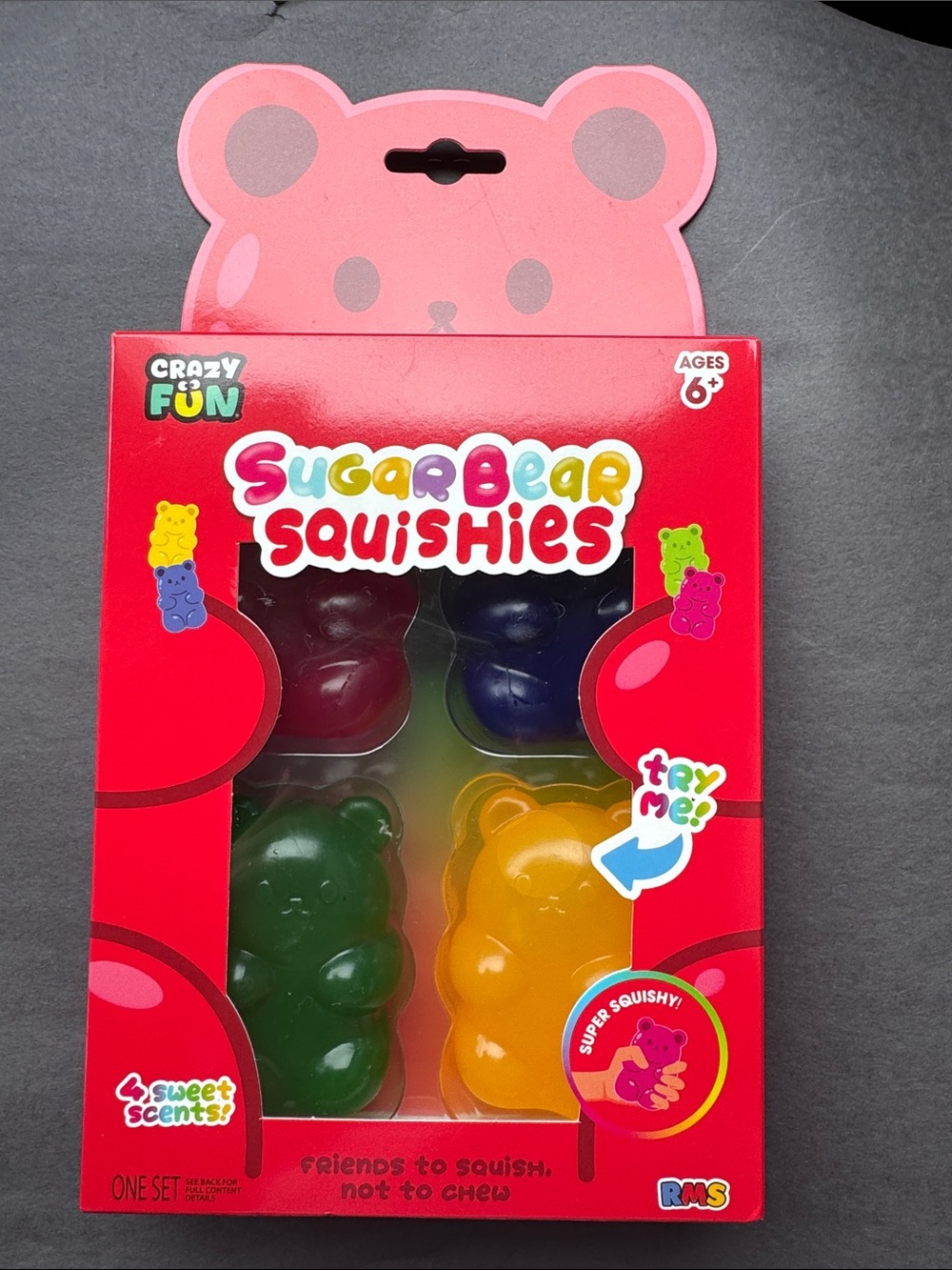 RMS Sugar Bear Squishies - Multicolor Sensory Bear Set